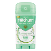 Mitchum Desodorante Natural Power para mujer con Eucalipto, barra, protección 24 horas sin aluminio.