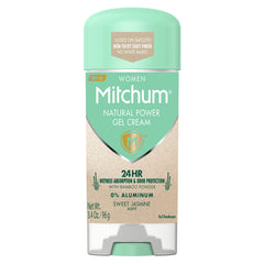 Mitchum Gel Crema Poder Natural para Mujeres, aplicación suave y protección 24 horas
