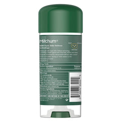 Aplicador Mitchum con gel que se seca rápido y no deja manchas.