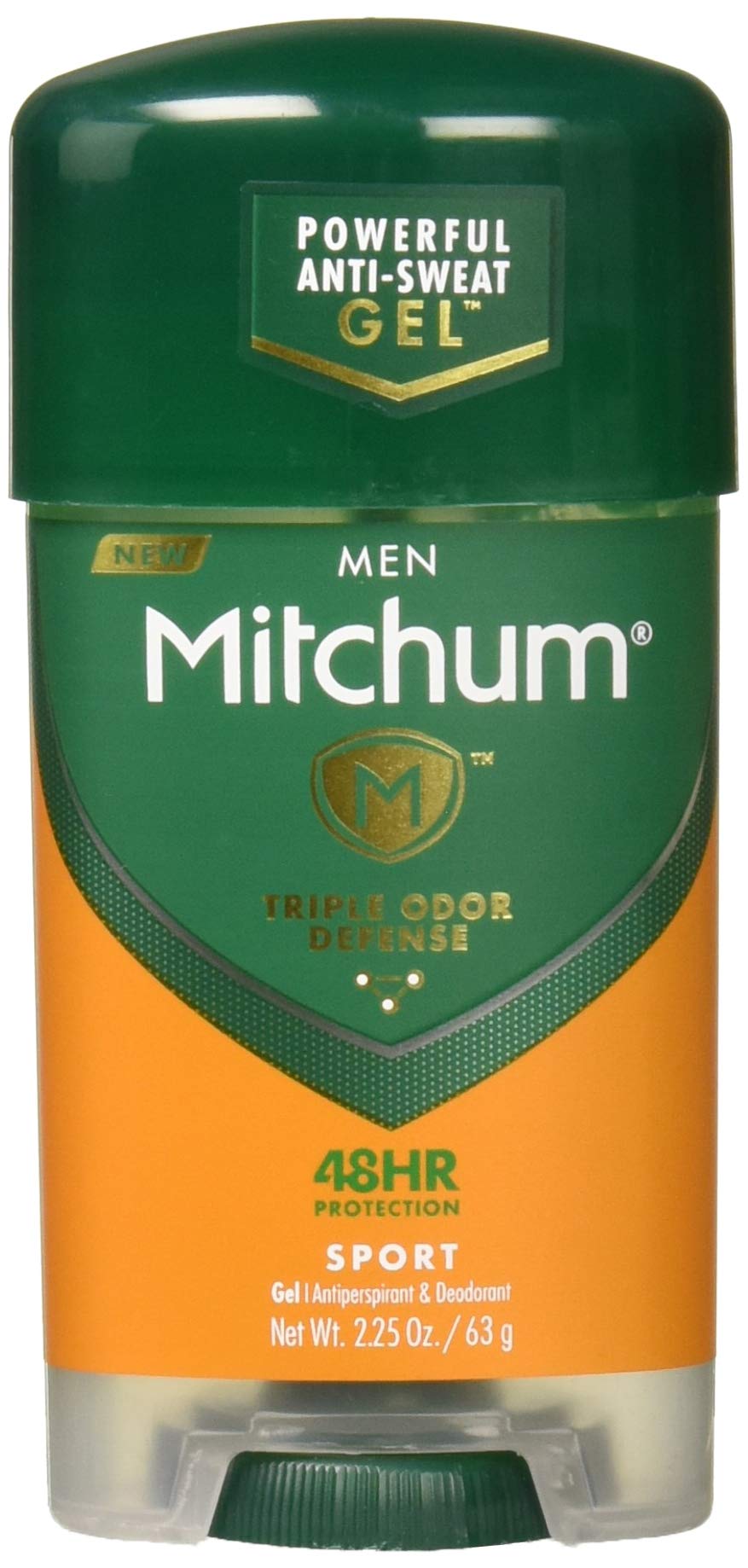 Mitchum Sport green stick delivers all-day dryness for workouts.