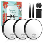MIYADIVA espejo 40x, enfoque detallado para maquillaje preciso.