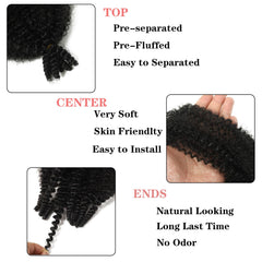 Miyamarch Afro Twist protegiendo el cabello con fibra de baja temperatura