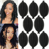 Miyamarch Springy Afro Twist paquetes de 8 pulgadas listos para peinar diario