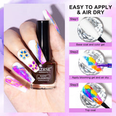 MIZHSE Diseño de arte de uñas para patrones creativos.