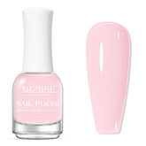 Esmalte MIZHSE rosa claro, secado al aire, 15 ml, acabado brillante.