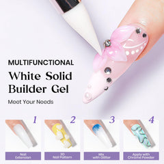MIZHSE formas de uñas para extender y diseñar uñas con precisión.