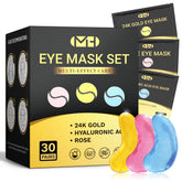 Parches ojos MLDWYH 24K oro para firmeza y revitalización de la mirada