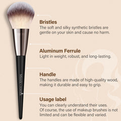 Brochas para ojos de Mlemle para sombras y delineado precisos