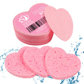 Esponjas MMRH de forma de corazón en caja para limpieza facial suave