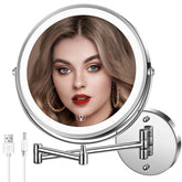 MNIENT miroir maquillage lumineux mural 8 pouces pour une application précise