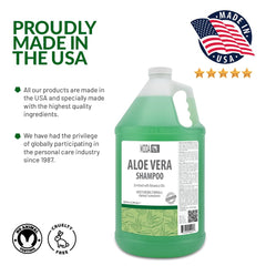 MODA Aloe Champú: envase sin sulfatos, ideal para uso diario.
