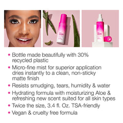 Model in a Bottle fijador con aloe vera para piel sensible.