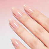 Modelones 32Pcs uñas nude pink en almendra para un look elegante.