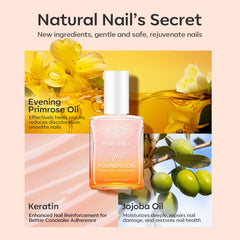 Acabado brillante y suave que realza las uñas.