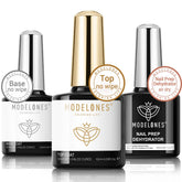 Modelones Base Gel Uñas 10ml, base de adherencia para manicura duradera.