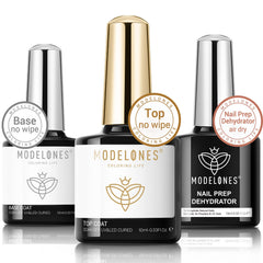 Modelones Base Gel Uñas 10ml, base de adherencia para manicura duradera.