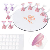 Modelones base metálica grande para exhibir uñas de forma estable.