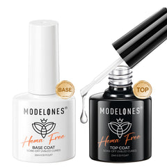 Modelones base y top coat con brillo alto para acabado deslumbrante