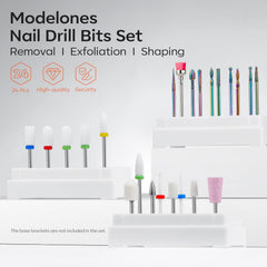 Modelones bits diamantados para lijado y perfeccionamiento de uñas acrílicas y gel