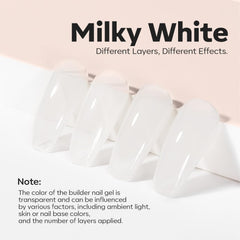 Modelones Builder Nail Gel self-leveling texture ensures even coverage on nails.