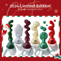 Modelones gold nail polish for luxe metallic holiday accents