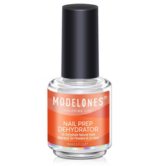 Modelones deshidratante para uñas, botella de 15 ml lista para preparación profesional.