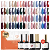 Modelones: conjunto gel de 40 piezas con 36 tonos para combinar looks diarios.