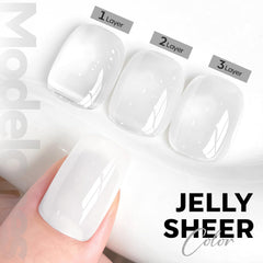 Modelones esmalte gel blanco lechoso aplicacion suave para acabado uniforme