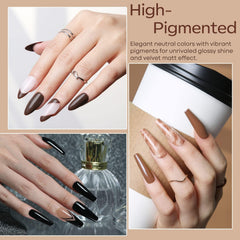 Modelones gel nude suave, acabado elegante para uso diario