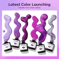 Modelones esmalte gel plata con brillo reflectante para uñas