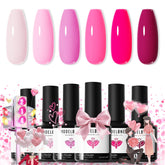 Modelones esmalte gel rosa claro en botella para uñas duraderas