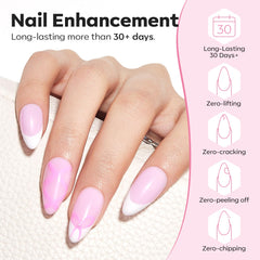 Modelones gel builder capa refuerzo, añade resistencia sobre la uña.