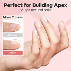 Modelones gel construcción uñas: aporta grosor y soporte con acabado uniforme