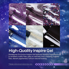 Modelones gel ojo de gato morado ofrece un efecto magnético único.