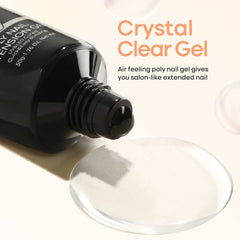 Application précise du Gel Poly Modelones sur l ongle pour une surface lisse