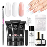 Modelones gel poly transparente para un acabado natural y duradero