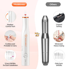 Brocas para uñas Modelones para tallar y dar forma con precisión.