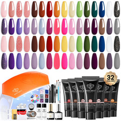 Modelones kit extensiones gel uñas, versátil para crear longitudes personalizadas.