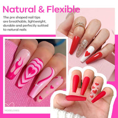 Modelones tips-uñas-largas-forma-ataud, mayor adherencia y estilo