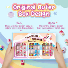 Modelones uñas infantiles con diseños lindos para celebraciones.