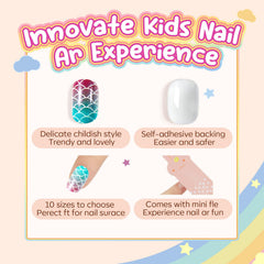 Modelones Uñas para Niñas: brillo gradiente para estilos deslumbrantes.