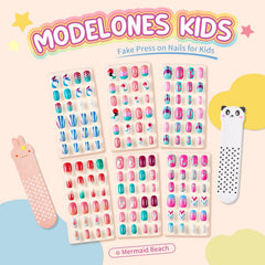Modelones uñas prepegadas de cobertura total para uso rápido