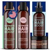 Moerie shampoo botella crecimiento: cabello más grueso y limpio