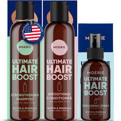 Moerie shampoo mineral: limpia suave y nutre para un cabello más saludable.