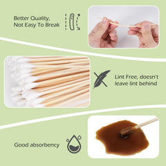 MoHern palitos duraderos con mango de madera, herramienta confiable para limpieza precisa.