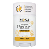 MONA Vanilla Spice desodorante para niños en envase compacto, frescura duradera