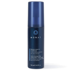 MONAT Balance Restore: botella vertiendo el producto para hidratación suave.