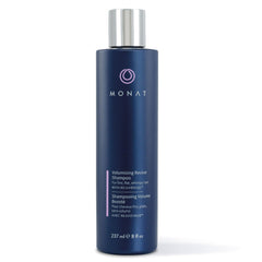 MONAT Volumizing Revive Shampoo botella: limpieza suave que prepara cabello fino para más volumen.