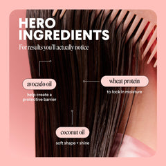 MONDAY Haircare Smooth: textura cremosa que facilita el peinado diario.
