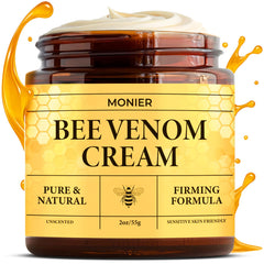 MONIER crema veneno de abeja, bote de crema, hidratación suave para la piel.
